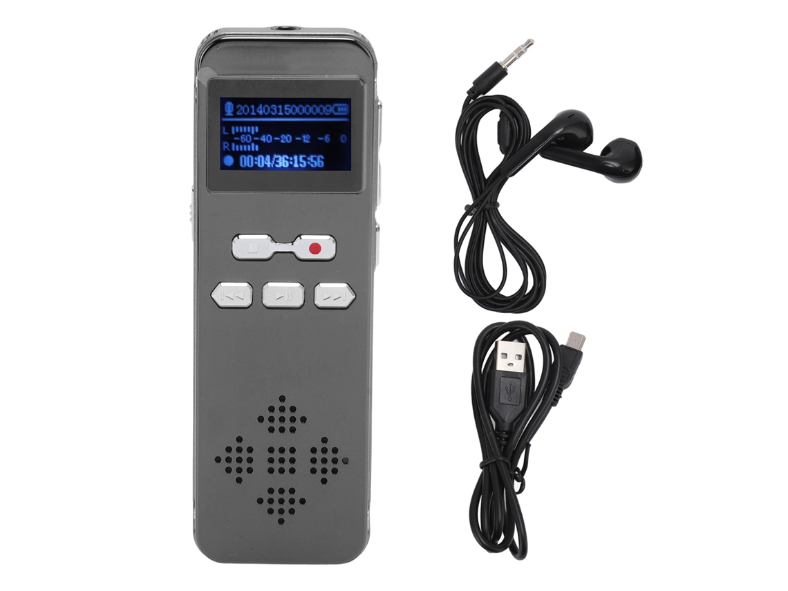 Aetheria gravador de Voz Digital com Microfones Duais Redução de Ruído Função de Senha Mp3 16g