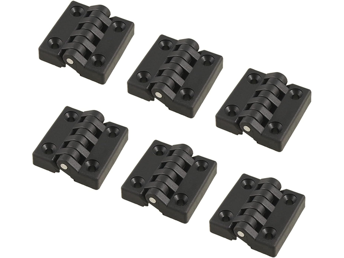 6 Dobradiças Para Barreira, Rolamento De Esferas, Plástico, Robustas, 40x 40mm