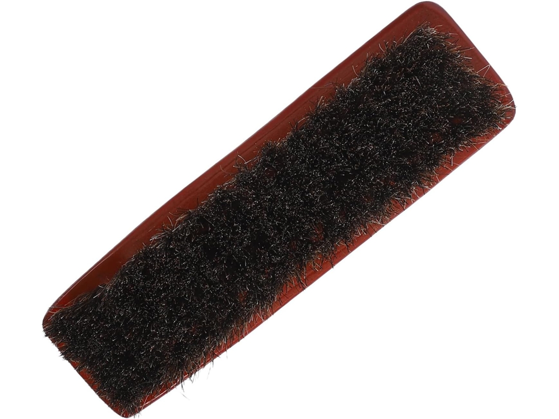 Escova de limpeza com crina de cavalo e cabo de madeira, multiuso para arrancar ou remover pelos.