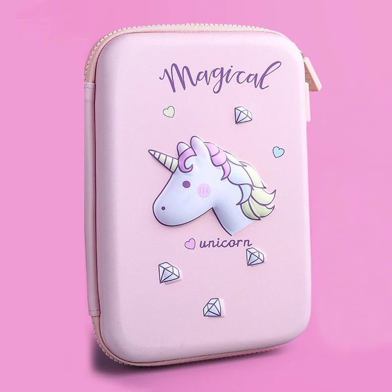 Estojo Criativo Para Lápis, Com Desenho Animado, Fofo Kawaii Zíper. Aquaforge