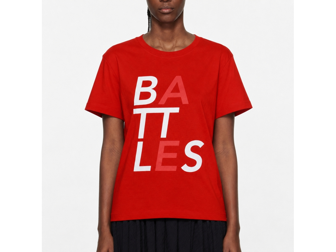 Battles Red Logo T-shirt Unisex Adults Size:s