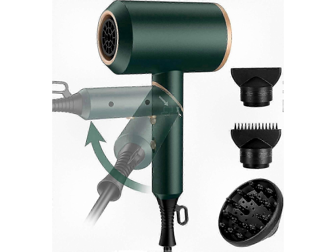 Secador De Cabelo Compacto Dobrável Para Viagem 2000 W, Secador De Cabelo Iônico Leve Com 2 Acessórios E Difusor Ly Ebike
