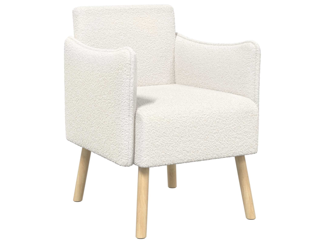 Vidaxl Poltrona Creme Bouclé