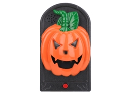 Primerox campainha Assustadora de Halloween com Luz e Som Decorativa Casa Mal assombrada Bar Pumpkin Shape
