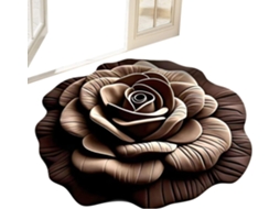 Tapete De Banheiro Antiderrapante E Absorvente Com Estampa De Flores 3d |