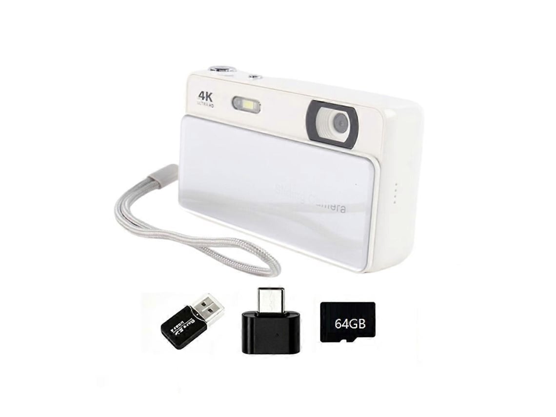 Câmara Fotográfica Digital 4k Com Ecrã Ips De 2,8 Polegadas, Autofoco E Zoom 16x