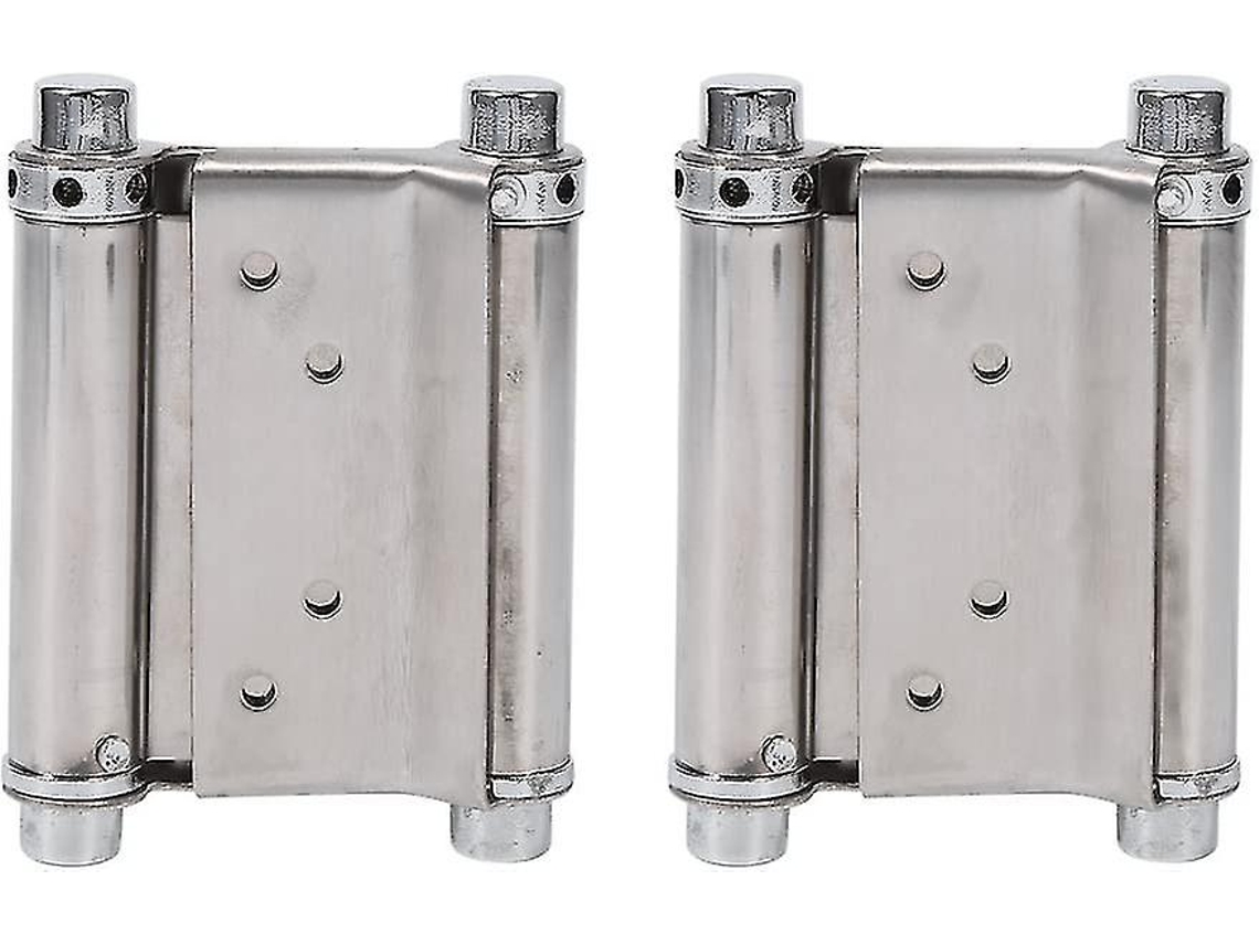 2 Dobradiças de Aço Inoxidável de Dobrada Ação para Portas, Capacidade até 15kg | S/MARCA