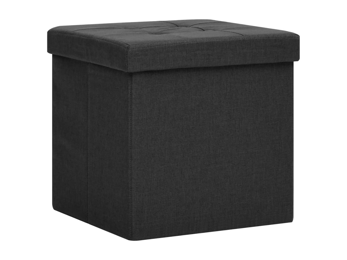 Storage Stool, Storage Stools Vidaxl Preto Tecido (n/a)
