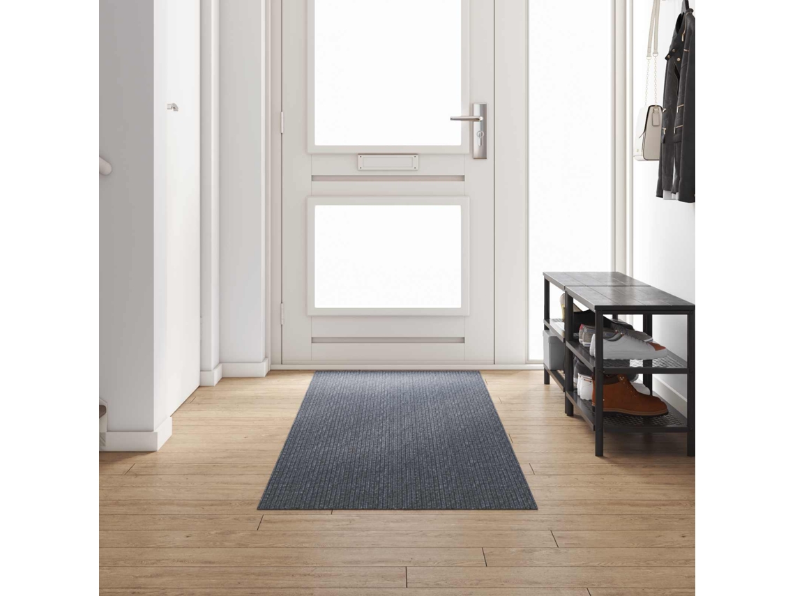 Vidaxl Runner De Carpete Cinzeto 80 X 300 Cm Tecido
