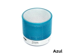 Mini Alto falante Bluetooth Sem Fio com Led Portátil MDUG (azul)