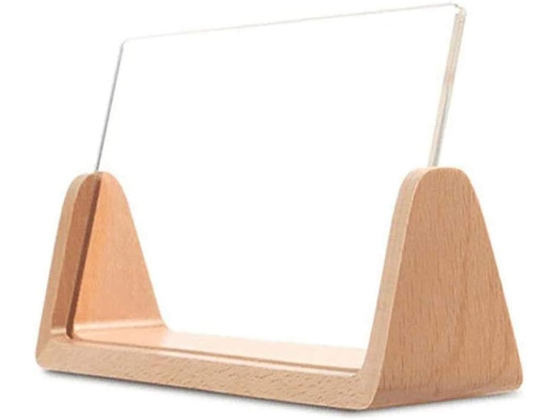 Porta Retratos Em Acrílico Em Formato De U, Decoração Criativa De Mesa Em Madeira Para Escritório/qu Gokoco