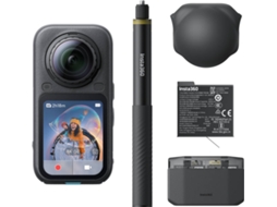 Kit Action Cam INSTA360 X6 Essential Midnight Black (8K - 120 MP - Wi-Fi e Bluetooth)
