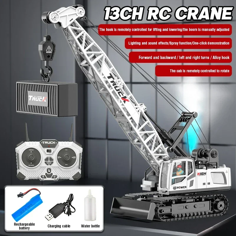 Carro de Controle Remoto em Liga Metálica, 2.4g, Modelo de Simulação, Presente para Crianças MDUG (branco)