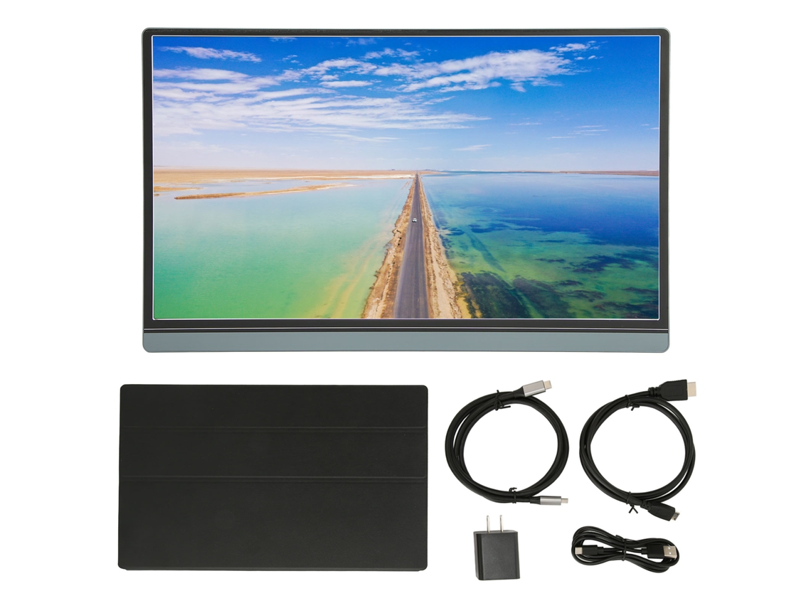 Monitor Portátil Extensor De Tela De Laptop 15.6 Polegadas Ips 1080p Alto-falantes Duos Display De Jogo Portátil Full Hd