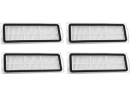 Kit Com 4 Filtros Hepa Para Aspirador Robô Mijia B101cn B116 X20+,