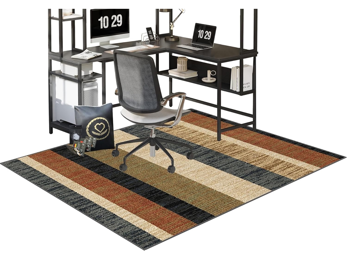 Tapete Protetor Cadeira Gamer Escritório 90 X 120 Cm Carpete Piso Madeira Chão Xunzheng