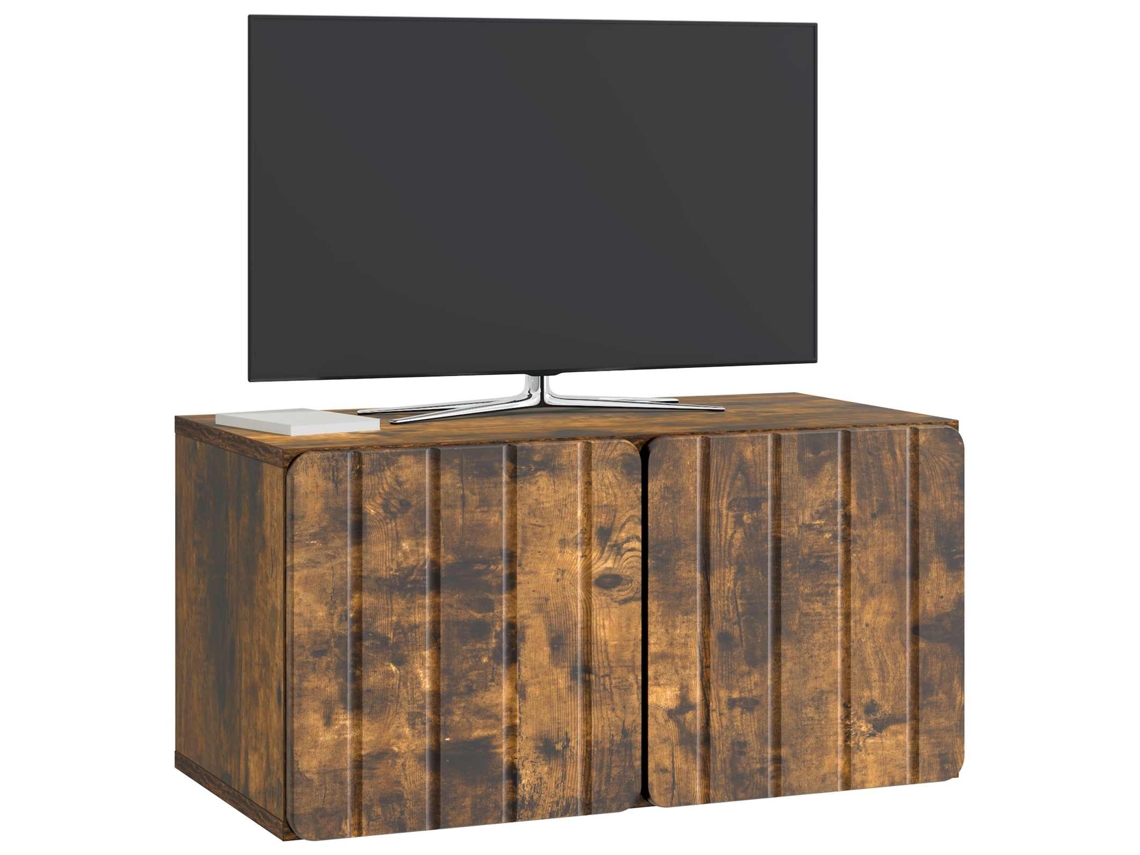 Gabinete de TV Parede Carvalho Fumado 59,5x31x30 Cm MAISON EXCLUSIVE
