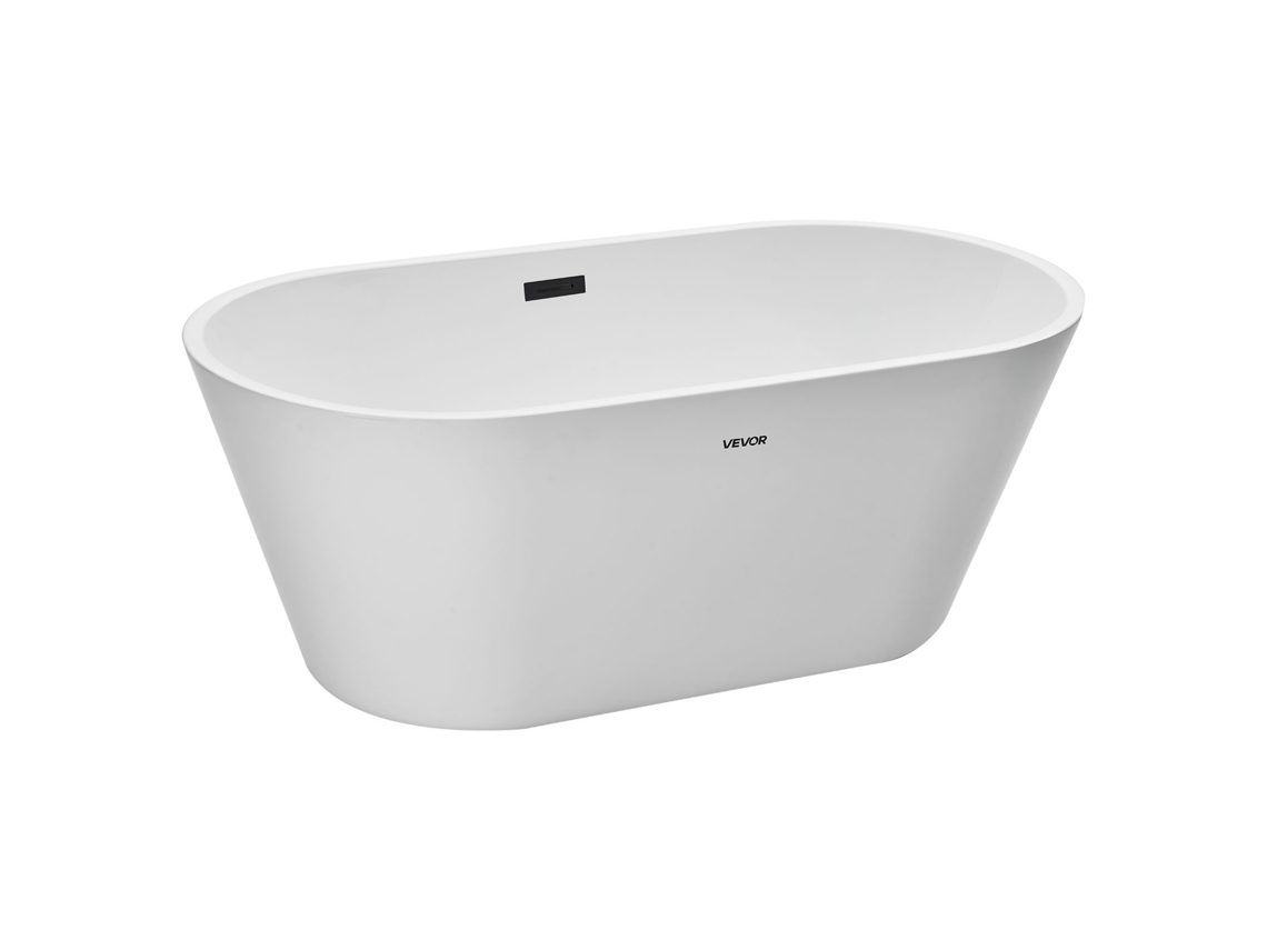 Banheira Independente 150 X 75 X 58 Cm 230 L Banheira Ovalada Para Hidromassagem Vevor