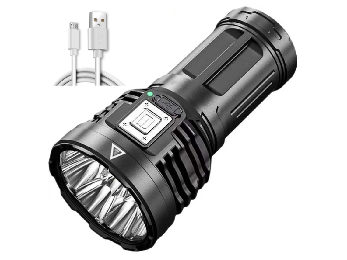 Lanterna Led Recarregável Usb para Acampamento Pesca Hiking | S/MARCA