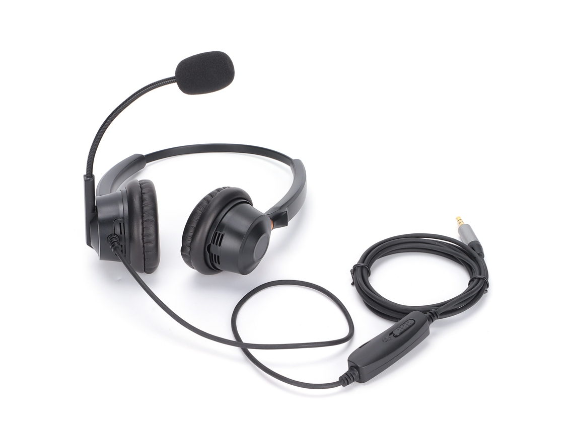Fone de ouvido binaural com estrutura de alumínio para uso profissional, microfone com cancelamento de ruído CHABERLU