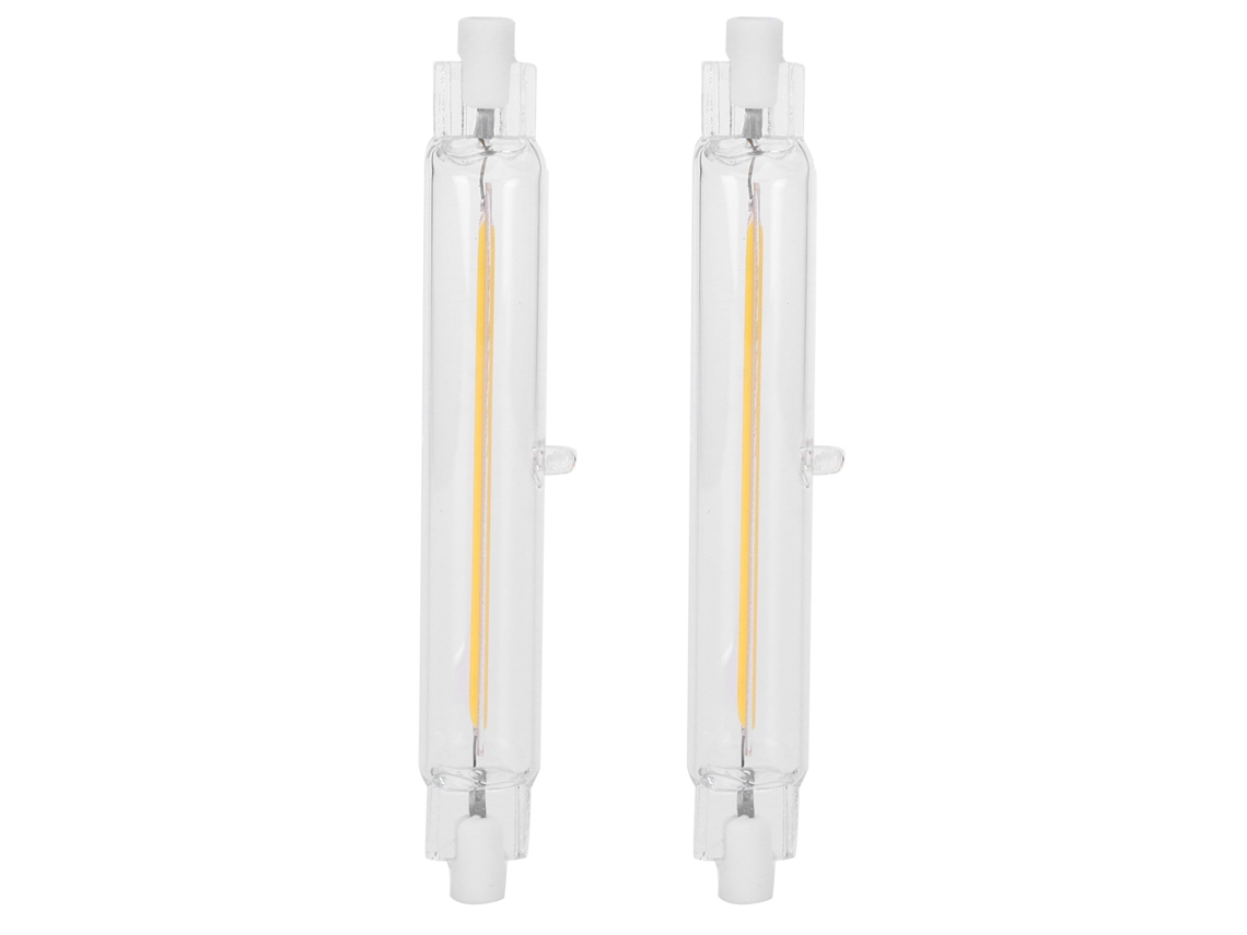 2pcs Lâmpada R7s Cob 15w Bivolt 118mm Fonte de Luz Dupla Extremidade 220v S/MARCA