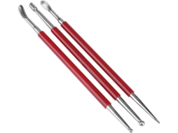 Conjunto de 3 Ferramentas para Prensar e Modelar Couro, Ideal para Artesanato em Couro, Zqkla AQUAFORGE