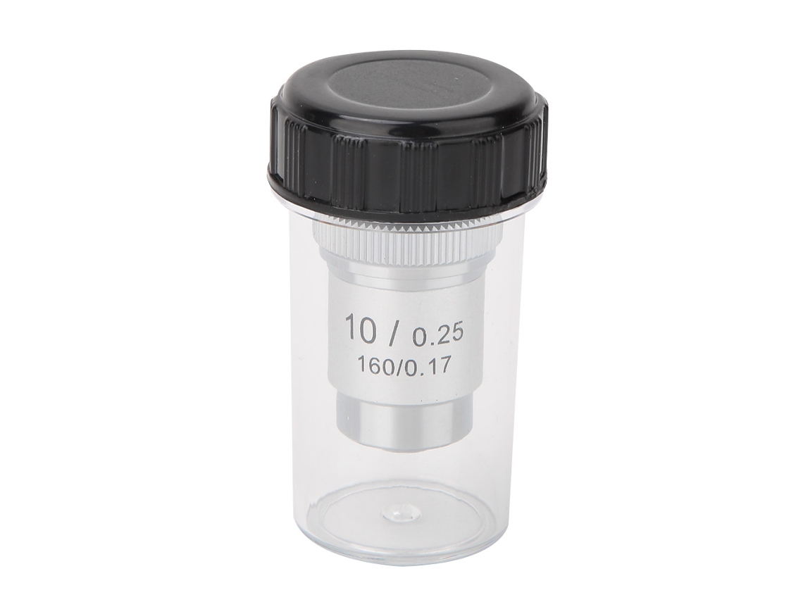 Objetiva Acromática Allsteel 10x para Microscópios Biológicos com Interface Rms 20,2mm