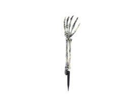 Laxiscreed Boneco De Esqueleto Halloween Com Crânio E Mãos De Plástico Para Decoração Assustadora