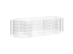 Gabion Raised Bed, Gabion Raised Beds Vidaxl Prateado Ferro (200 X 100 X 50 Cm)