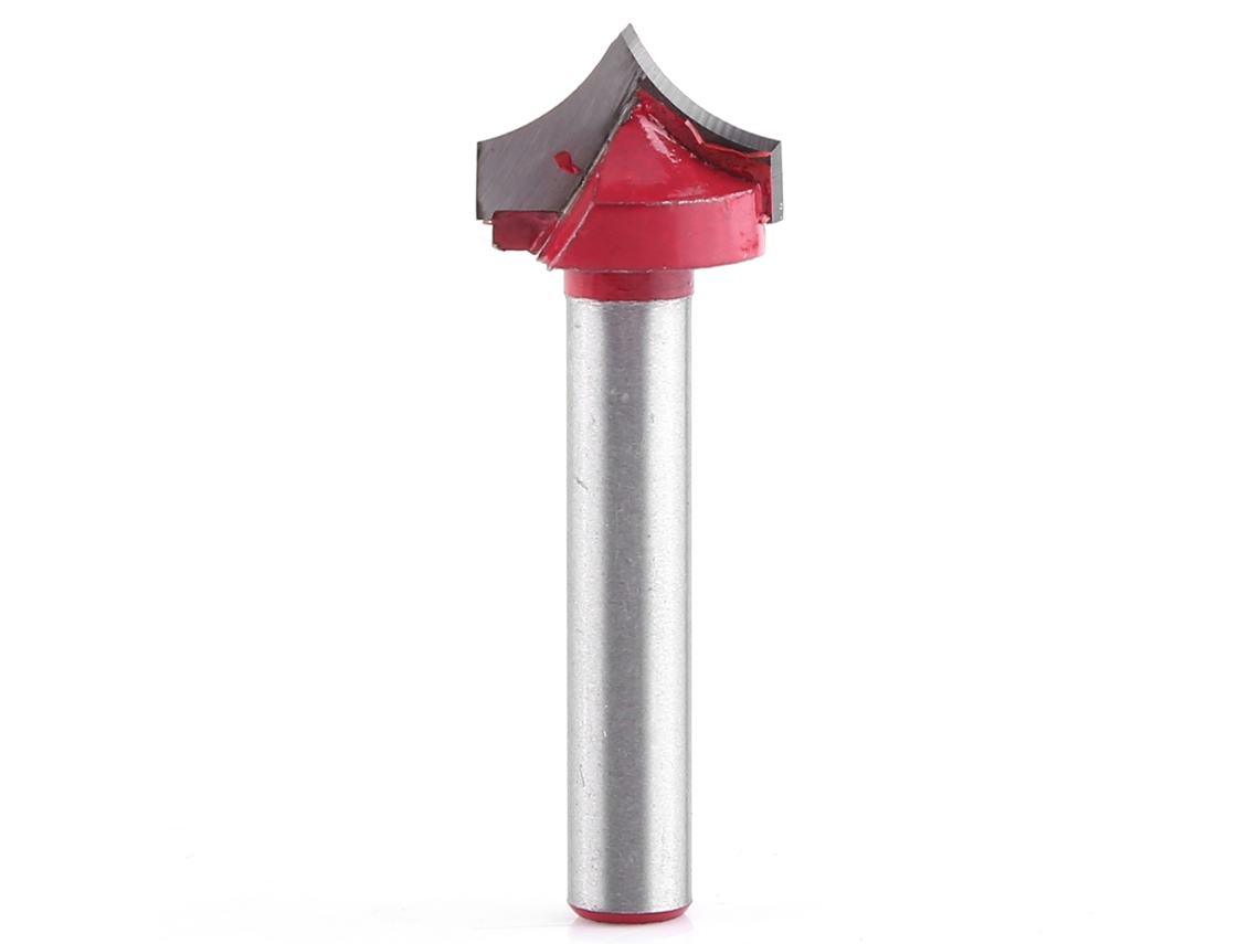 Broca De Roteamento Cnc 3d Com Ponta De Agulha V-groove 6mm Shank Para Carpintaria 16mm