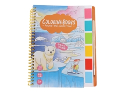 Ats livros de Pintura com Água 20 Padrões Interessantes Educatsivos Cartão Branco Madeira de Pinho Diy Livro de Água Tipo3