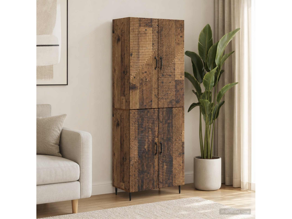 Vidaxl Conjunto De Gabinete 2 Pcs 66 X 34,5 X 89,5 Cm
