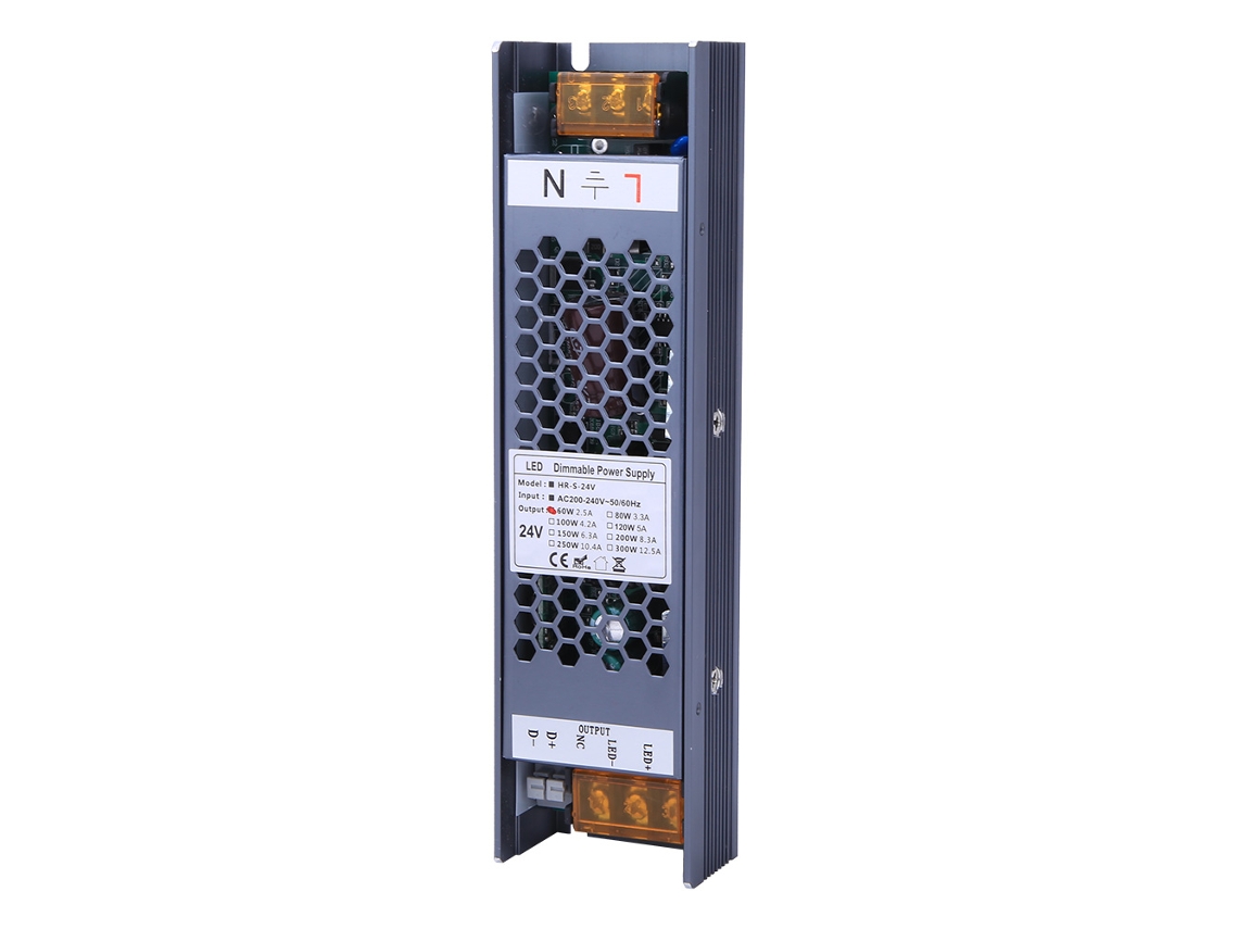 Laxiscreed Fonte De Alimentação Dimável 60w Com Controle Scr, Pwm E Dali Em Invólucro De Liga De Alumínio