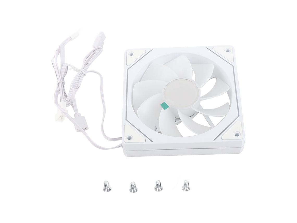 Ventoinha De Gabinete Argb Pwm De 120mm 800-2000rpm 4 Pinos Sincronização Com Placa-mãe Rgb Ventoinha De Resfriamento Silenciosa Para Pc