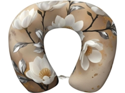 Travesseiro de Viagem Golden Magnolia Espuma Leve S/MARCA