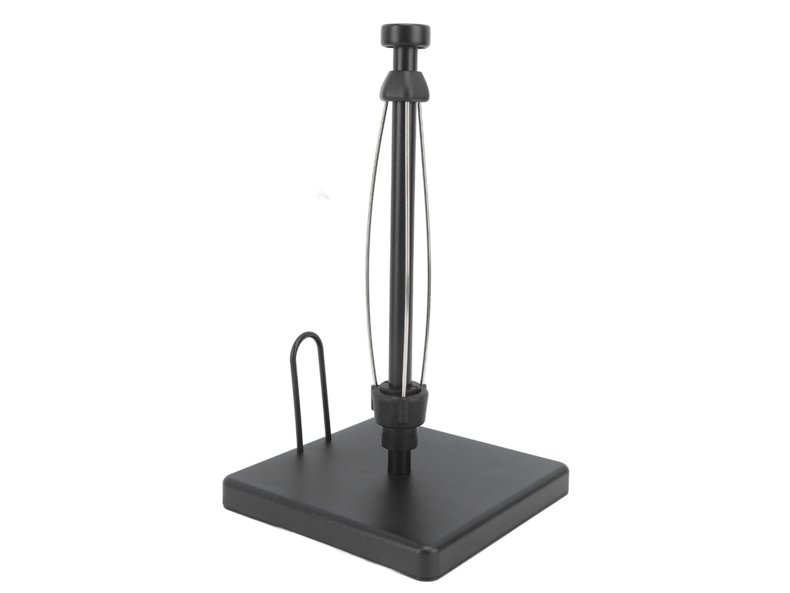 Suporte Toalha Papel Aço Inox Sem Punch Preto Quadrado Amortecimento