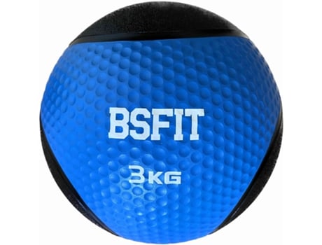 Bola Medicinal de Borracha Profissional 3 Kg Bola Medicinal Bounce Bsfit