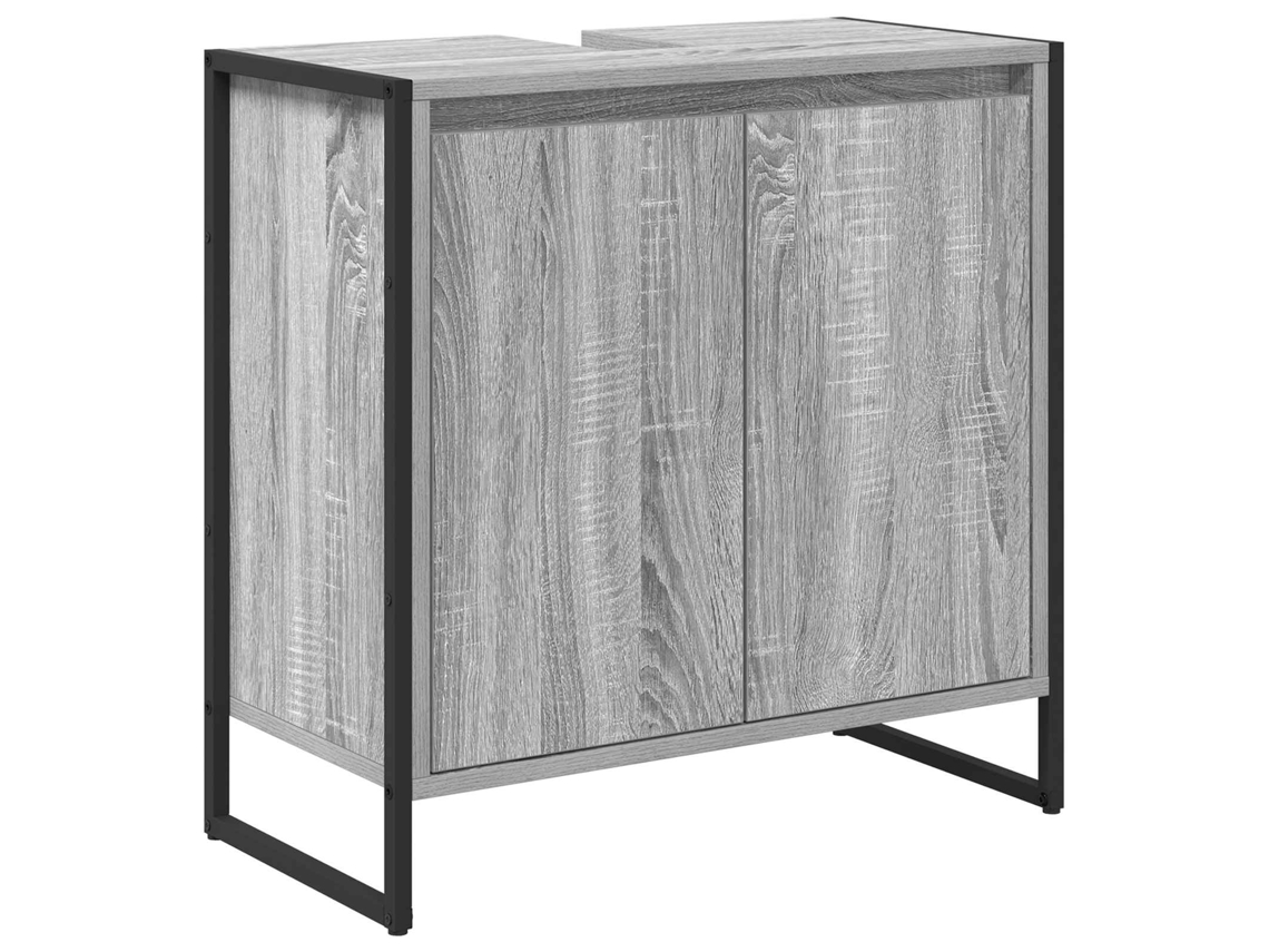 Armário de Banheiro com Porta Cinza Sonoma 60x30x60 cm MAISON EXCLUSIVE