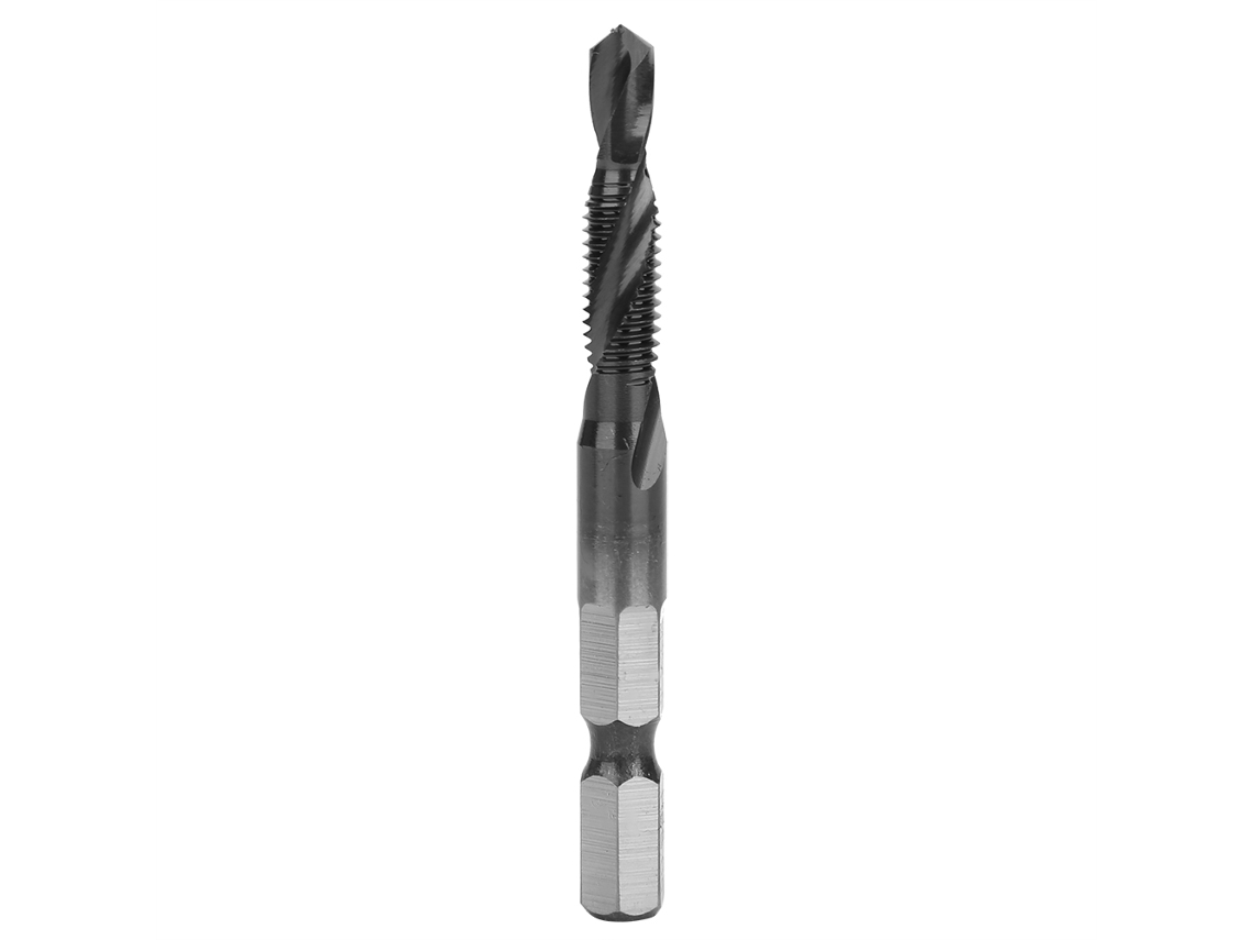 Parafusadeira Multifuncional Combinada Para Roscas, Conjunto De Brocas Integradas Perfuração E Rosqueamento M6 X 1 (tiain) -aquaforge