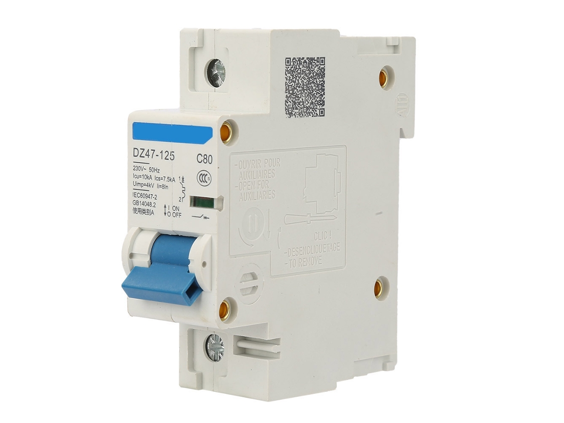 Interruptor de Circuito Aire 230v Dz47 125 1p 80a Miniatura de Corriente