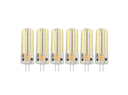 2026 6 Peças de Bombilla Led G4 7w 700lm 72led 360° Luz Branca Silicone 12v para Luz de Teto Parede Ac Dc