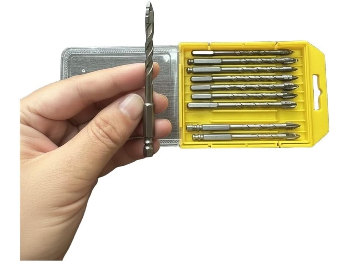 Conjunto De Brocas Excêntricas, Quatro Corte Para Concreto E Cerâmica,