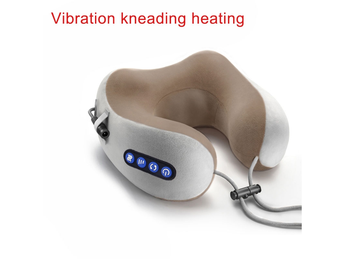 Travesseiro Elétrico De Massagem Em Formato De U Para Pescoço, Massageador Cervical Portátil Multifuncional, Para Viagem, Casa, Ca Aquaforge