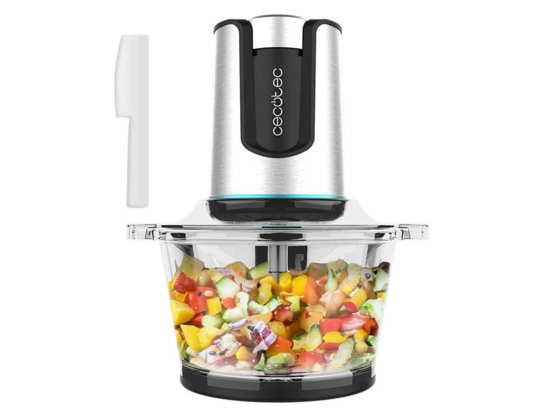 Picadora de Carne e Legumes Elétrica de 500 W e 500 gDe Capacidade com 4 Lâminas de Titânio CECOTEC