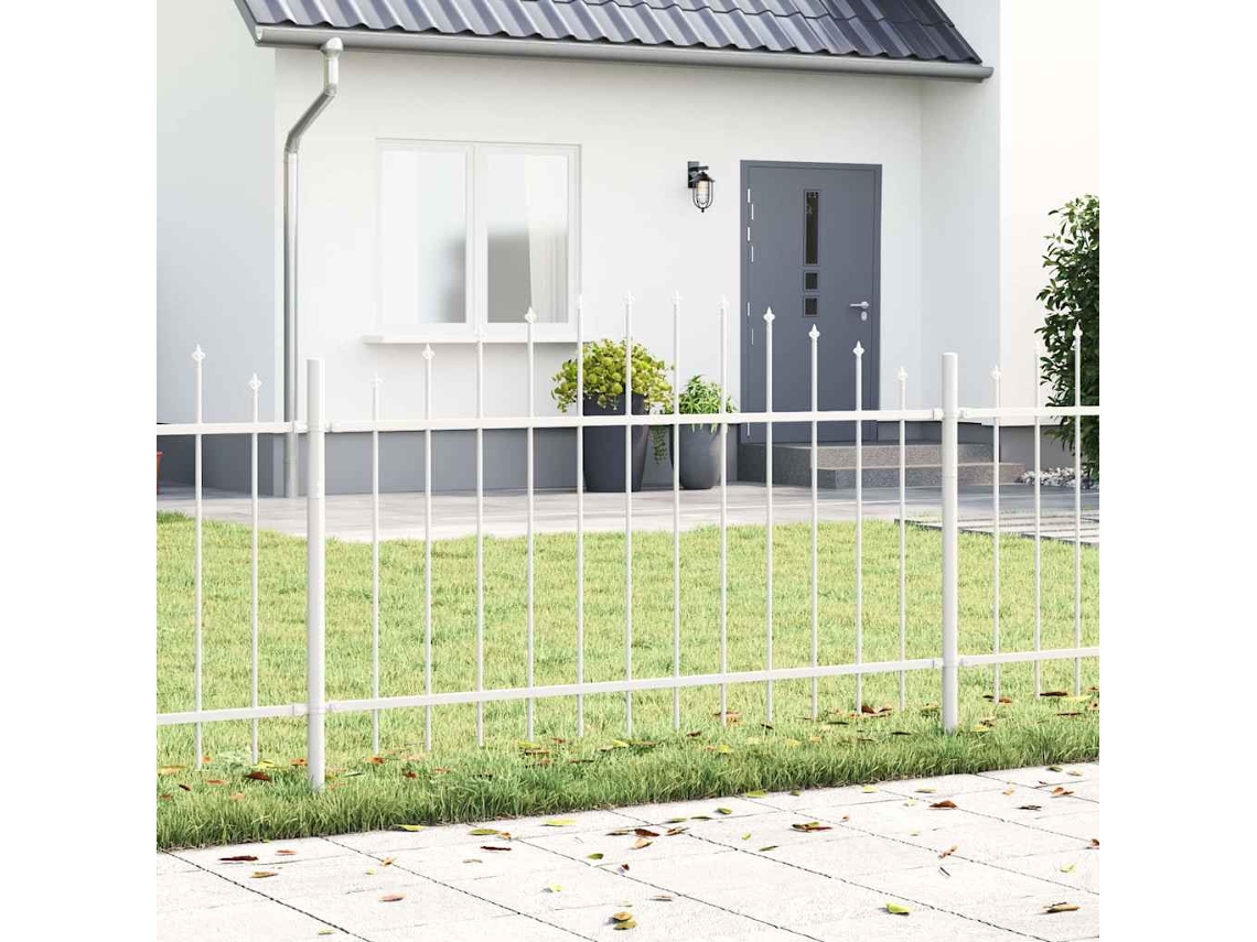 Vidaxl Cerca Para Jardim Woerden 6 Unid. 170 X 140 Cm Branco