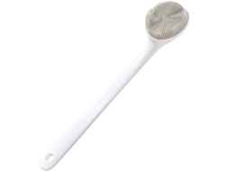 Lurelia Acessório De Duche Com Escova De Silicone Para Banho, Cabo Longo, Pega Ergonómica E Escovagem A Seco