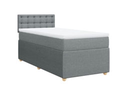 Box Spring Bed, Box Spring Beds Vidaxl Cinzeto Tecido (100 X 200 Cm)