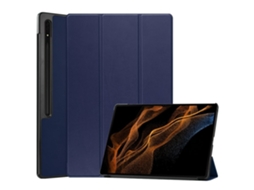 Capa Para Tablet Lurelia, Para Samsung Galaxy Tab S9ultra X910/x916b/x918u De Com Profundo, Azul, Dobrável Com Suporte