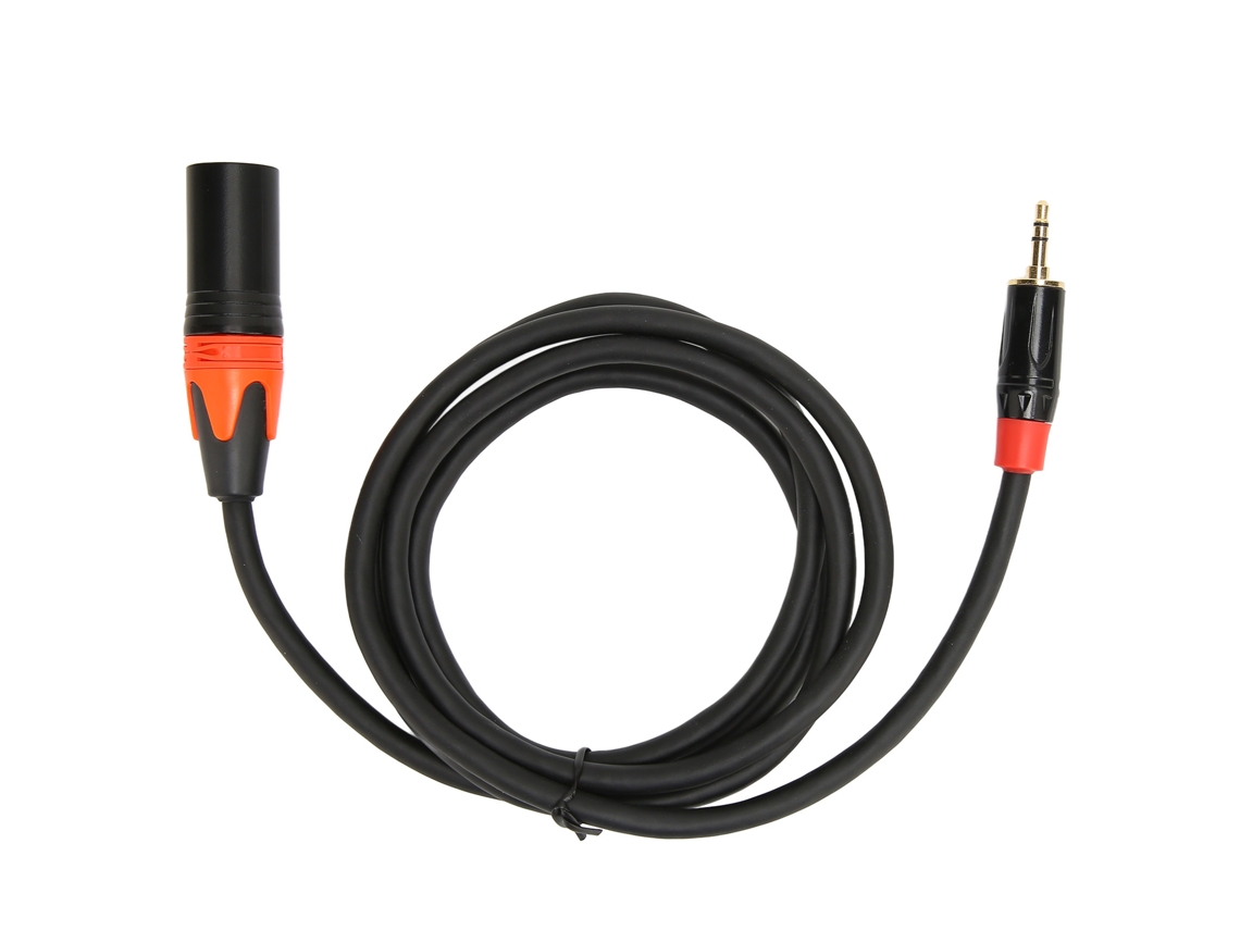 Aetheria cabo Adaptador 3.5mm para Xlr Macho Auxiliar 1.5m/4.9ft para Celular Laptop Mixer Alto falante