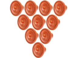 Puxador Requintado, Conjunto De 10 Peças, Puxadores Para Armários E Gavetas, Ferragens Para Cozinha, Cor Laranja, Estilo